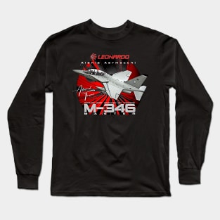 Aermacchi M-346 Advanced Jet Trainer And Light Attack Aircraft Long Sleeve T-Shirt